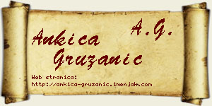 Ankica Gružanić vizit kartica